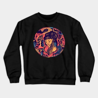 Retro Triad Circle of The Geisha Crewneck Sweatshirt